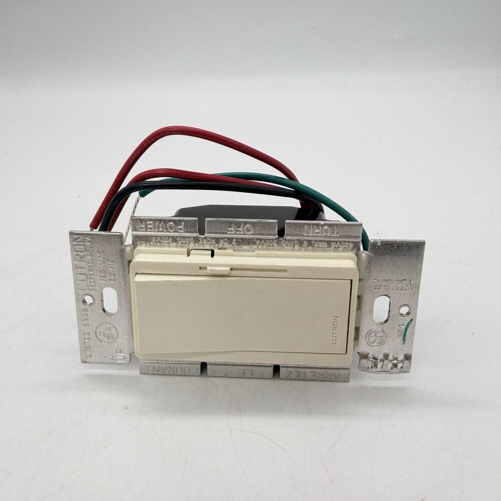 Lutron Diva DVLV-603P Ivory 3-Way Magnetic Low Voltage Dimmer 600VA